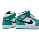 Унисекс кроссовки Nike Air Jordan 1 Green/White