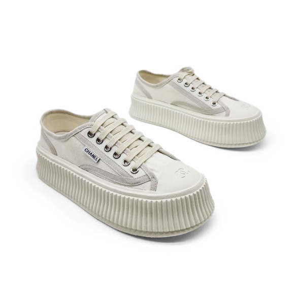 Унисекс кеды Chanel Platform White