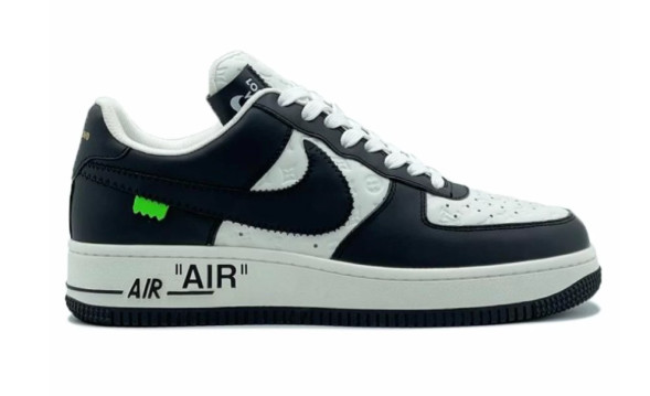 Мужские кроссовки Louis Vuitton X Nike Air Force 1 Low Black White