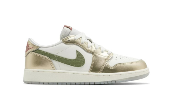 Унисекс кроссовки Nike Air Jordan 1 Retro Low OG GS Year Of The Dragon - Gold