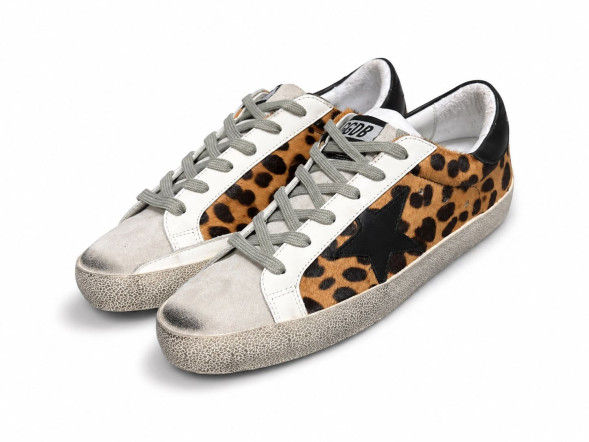 Женские кеды Golden Goose DB Superstar Wool and Suede Brown