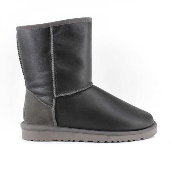 Женские короткие угги Metallic Grey
