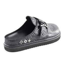 Louis Vuitton Slipper Leather Black 