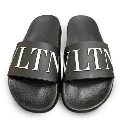Valentino Slides Man Black/White