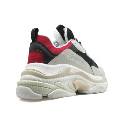 Женские кроссовки Balensiaga Triple S Grey-Black-Red