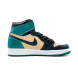 Унисекс кроссовки Nike Air Jordan Retro 1 Beige/Green