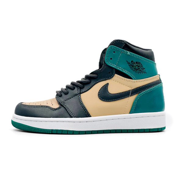 Унисекс кроссовки Nike Air Jordan Retro 1 Beige/Green