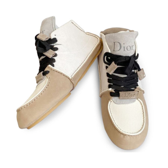 Женские кроссовки Dior Roadie White/Brown