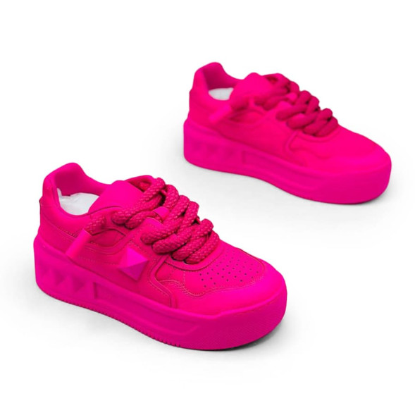Женские кроссовки Valentino Garavani One Stud Xl Woman Total Pink