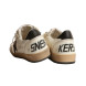 Женские кеды Golden Goose Ball Star Chicory-Coffee Glitter Star and Black Leather Heel Tab