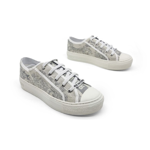 Унисекс кеды Dior Textile Snake Grey