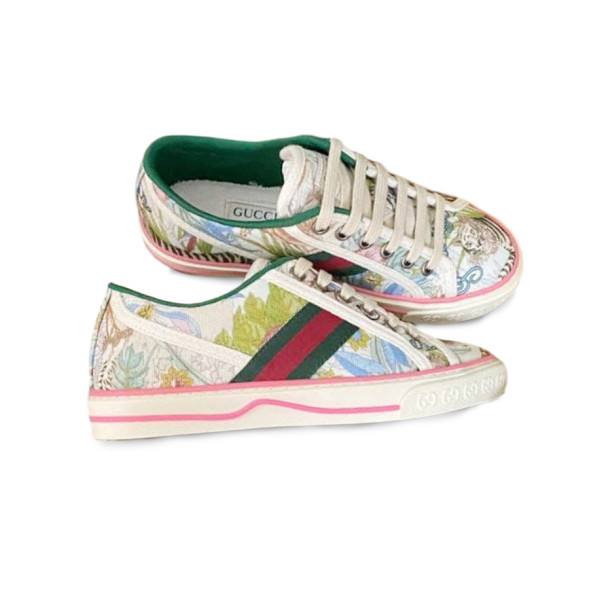 Женские кеды Gucci Tennis 1977 Floral