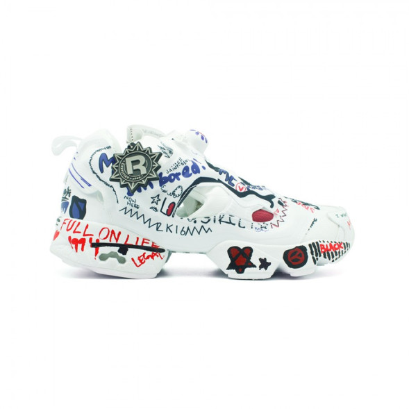 Женские кроссовки Vetements x Reebok Insta Pump Fury "Graffiti" 