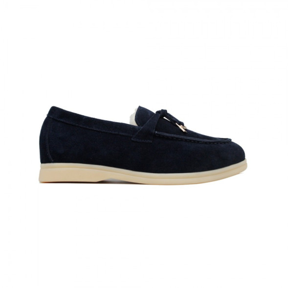 Женские мокасины Loro Piana Walk Charms - Navy