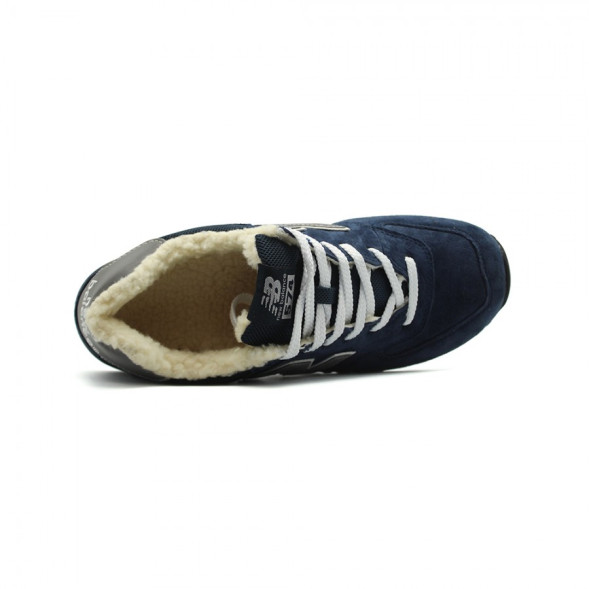 Мужские зимние кроссовки New Balance 574 Navy