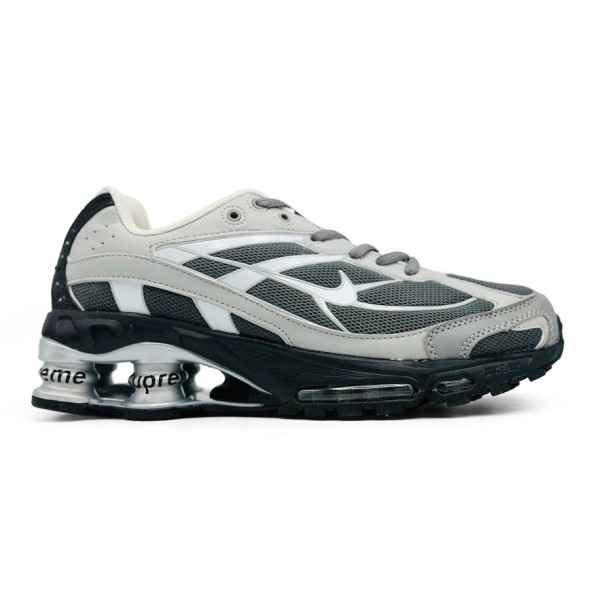 Мужские кроссовки Supreme x Nike Shox Ride 2 SP Grey/Silver