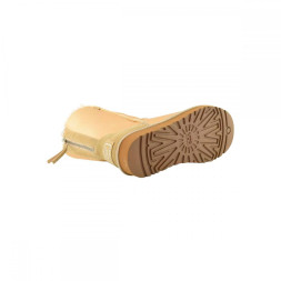 Short Zip Metallic Soft Gold