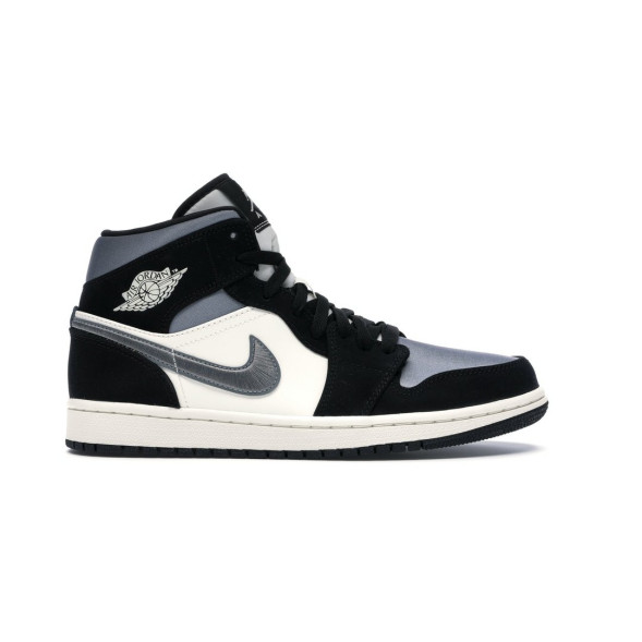 Унисекс кроссовки Nike Air Jordan 1 Mid Satin Grey Toe