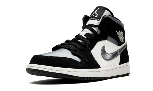 Унисекс кроссовки Nike Air Jordan 1 Mid Satin Grey Toe
