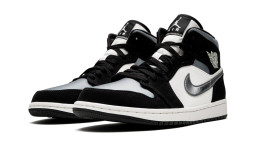 Nike Air Jordan 1 Mid Satin Grey Toe