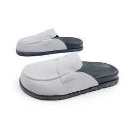 Hermes Sabo Suede White
