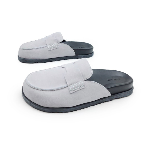 Женские сабо Hermes Sabo Suede White
