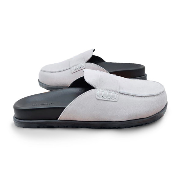 Женские сабо Hermes Sabo Suede White
