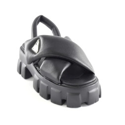 Prada Sandals Leather Black