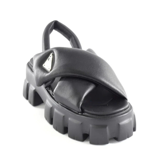 Женские босоножки Prada Sandals Leather Black