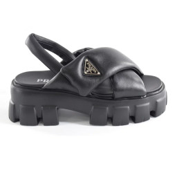 Prada Sandals Leather Black