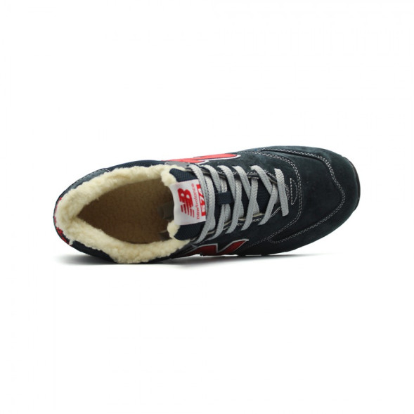 Мужские зимние кроссовки New Balance 574 Navy-Red