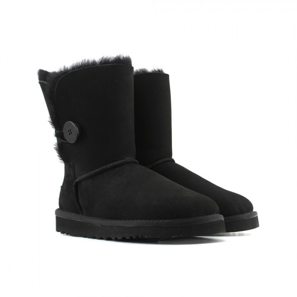 Женские непромокаемые угги с пуговицей Bailey Button Black II