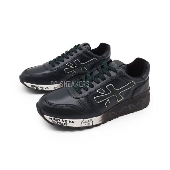 Унисекс кроссовки Premiata 483 Leather Black/Green
