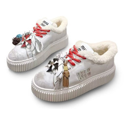 Miu Miu Winter Sneakers Platform White