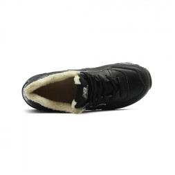 New Balance Мужские 574 Black Leather 1