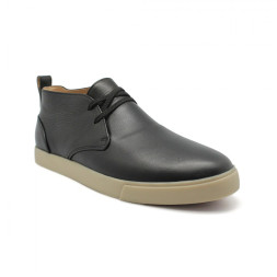 Loro Piana Freetime Lace Up Sneakers Black Leather