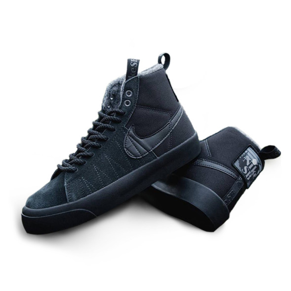 Унисекс зимние кроссовки Nike Sb Zoom Blazer Mid Prm Acclimate Pack Triple Black 