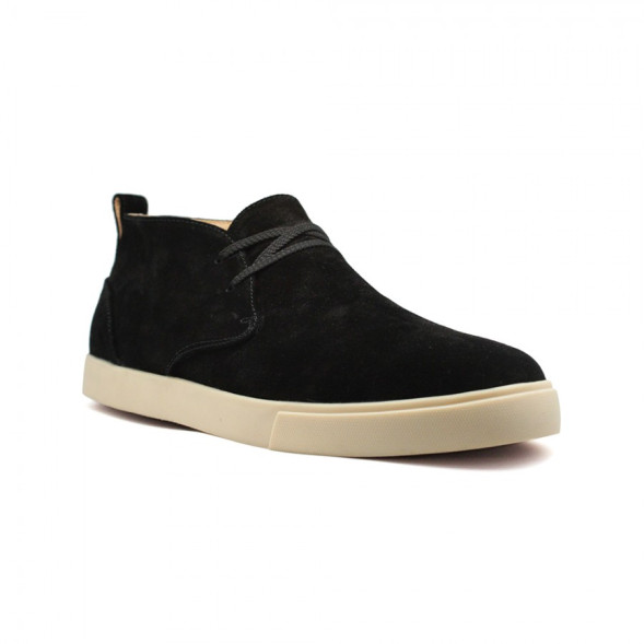 Мужские ботинки Loro Piana Freetime Lace Up Sneakers Black Suede