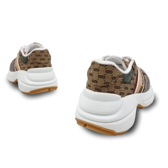 Женские кроссовки Gucci Rython GG Multicolor White