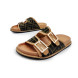 Мужские шлепки Fendi Flip-flops Double Brown/Olive