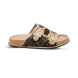 Мужские шлепки Fendi Flip-flops Double Brown/Olive