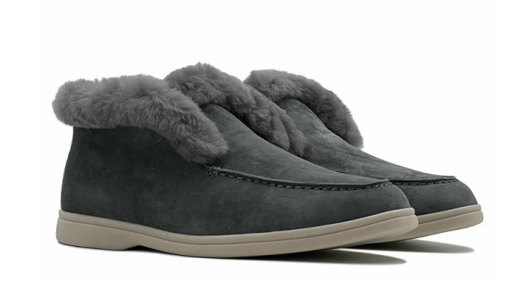 Женские ботинки Loro Piana Open Walk Light Grey
