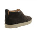 Мужские ботинки Loro Piana Freetime Lace Up Sneakers Chocolate Suede