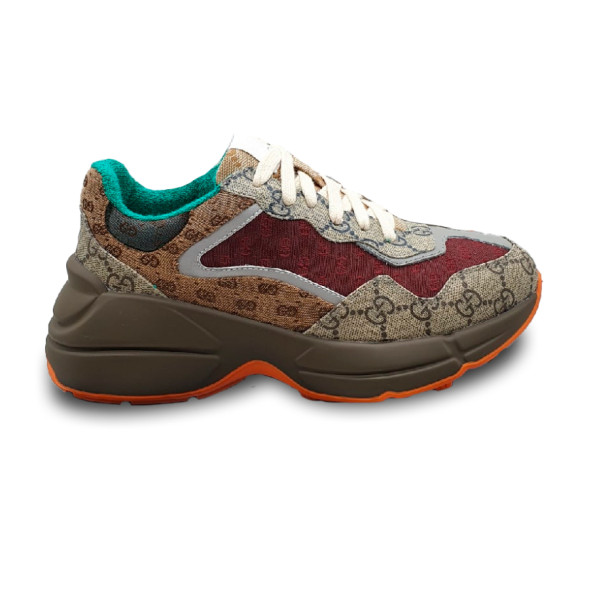 Женские кроссовки Gucci Rython GG Multicolor Brown