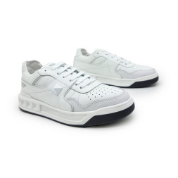 Valentino One Stud Leather White