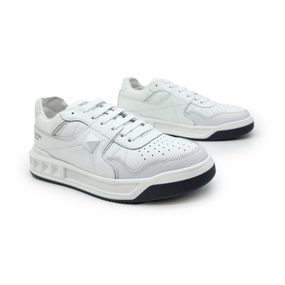 Унисекс кроссовки Valentino One Stud Leather White