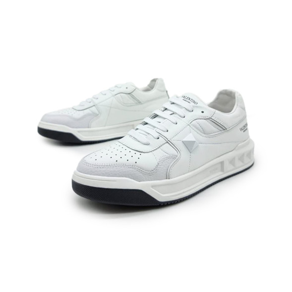 Унисекс кроссовки Valentino One Stud Leather White