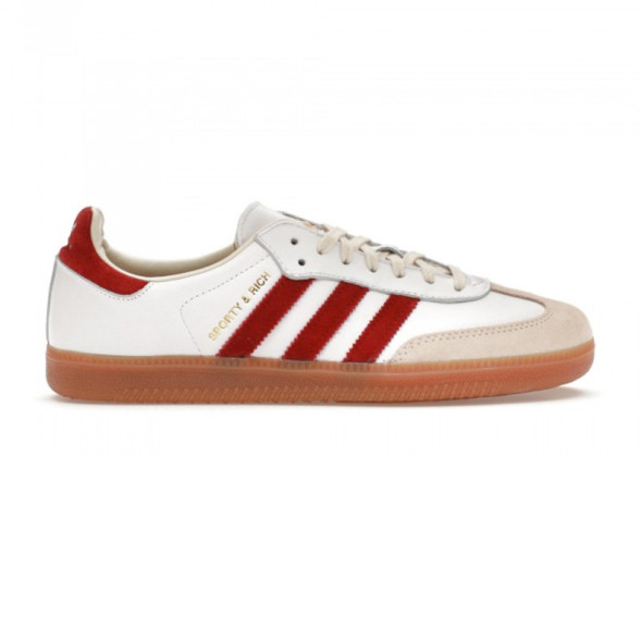 Мужские кеды Adidas Samba OG Sporty Rich White Core Burgundy