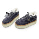 Женские зимние кроссовки на платформе Prada Platform Suede Winter Dark Grey