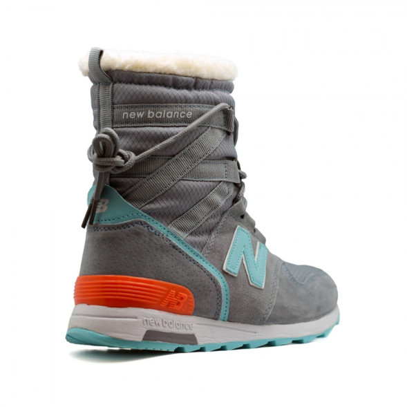 Женские зимние дутики New Balance Grey